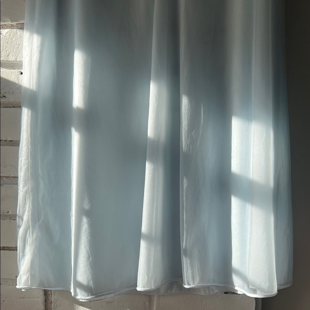 Light Blue Lace-Trim Nightgown flowy sleeved dress - out of stock - Picture 5 of 12